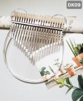 Đàn kalimba trong suốt pha lê hình gấu cao cấp đầy đủ phụ kiện âm thanh trong, vang-DK09