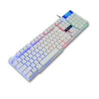 Bàn Phím Giả Cơ Chuyên Game DIVIPARD GK50 LED 7 Màu - Trắng