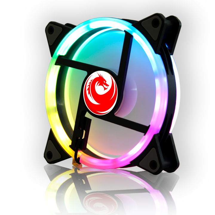Fan LED RGB RED DRAGON V2