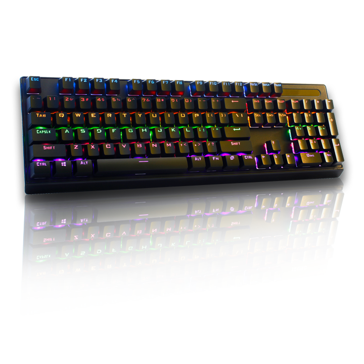 Bàn phím cơ SAEMC/K806 kèm đế kê tay 12 chế độ có video test