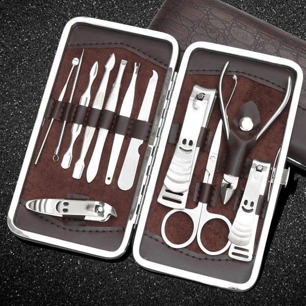 Bộ làm móng 12 món loại lớn có kềm bấm