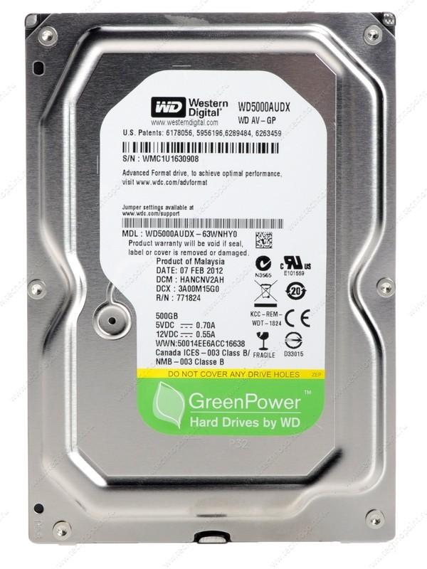 Ổ cứng Western Digital green 500GB 64MB Cache