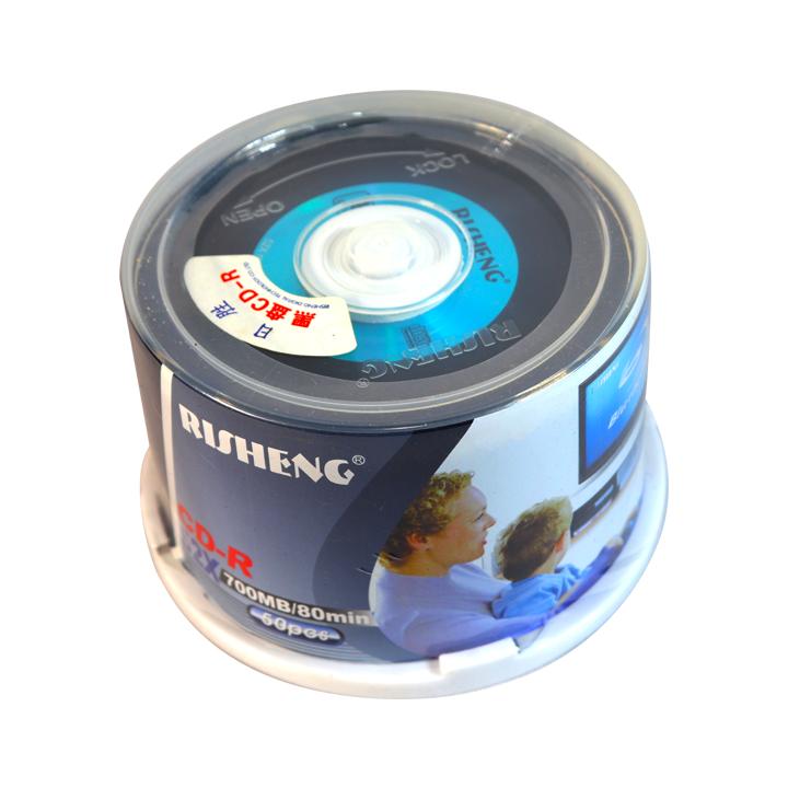 Đĩa trắng CD RISHENG AUDIO 700mb Mặt dưới màu đen chuyên chép nhạc audio
