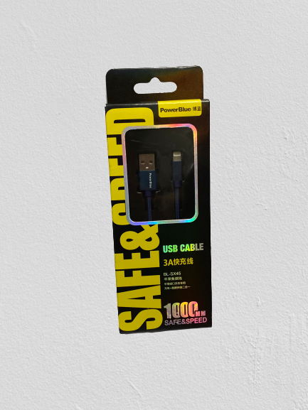 Dây sạc nhanh iPhone bọc dù chất lượng cao 3A- Chống Gẫy Đứt - full box-DS4