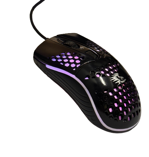 Chuột Có Dây Cho Máy Tính GAMING Có Đèn LED RGB Màu Đen Tổ Ong-M166 LED