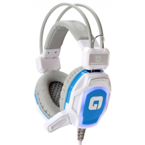 Tai Nghe chụp Gaming Qinlian A66 with Mic, LED + Rung (Trắng)