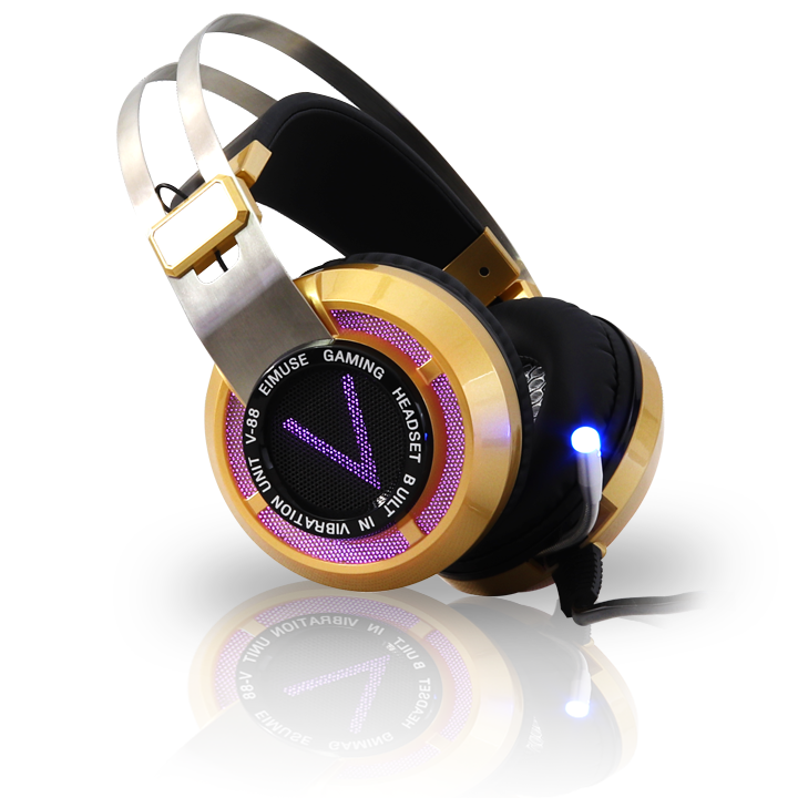 Tai nghe chụp tai V88 hổ trợ mic  âm thanh 7.1  - kết nối cổng USB