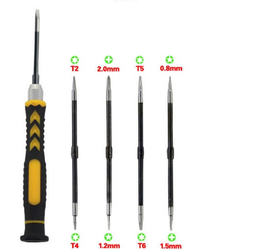 Bộ tua vít 5 in 1 Hổ trợ 8 đầu dùng sửa điện thoại-V12