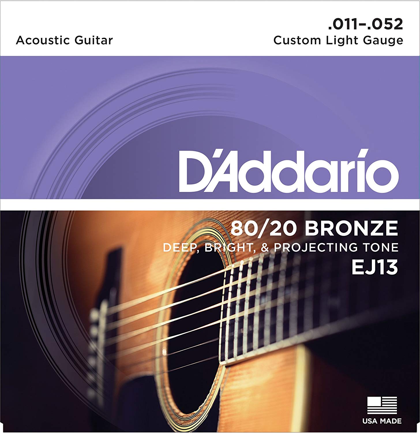 Dây đàn guitar acoustic EJ13 - bộ 6 dây Loại Customer Light