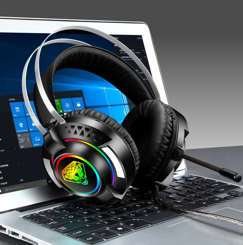 Tai nghe chuyên game Led RGB kiểu dáng cực đẹp DIVIPARD H560 kết nối cổng USB 3.5