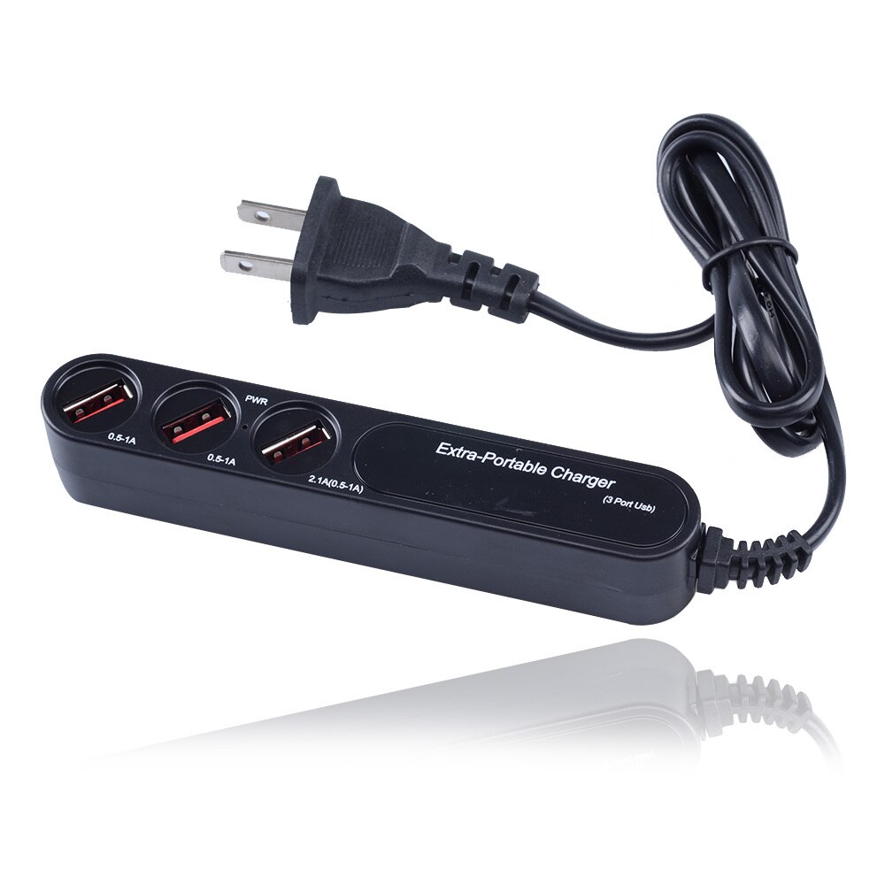 BYL-3003L ổ cắm điện chia ra 3 cổng usb 5V( 2.1a, 1a, 0.5A)