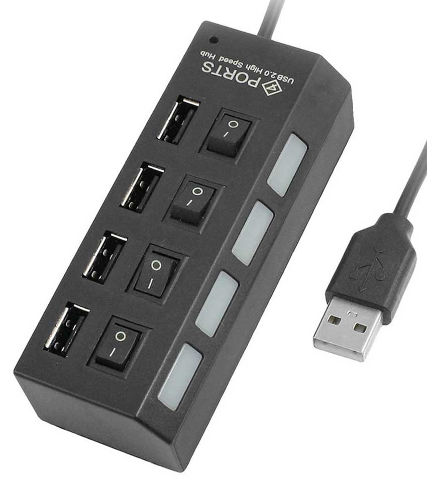 HUB 4 PORT CÓ CÔNG TẮC USB 2.0