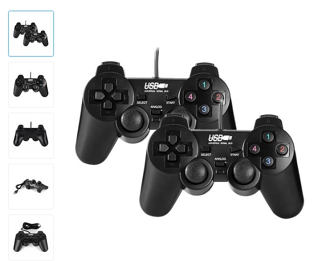 Tay cầm chơi game đôi rung