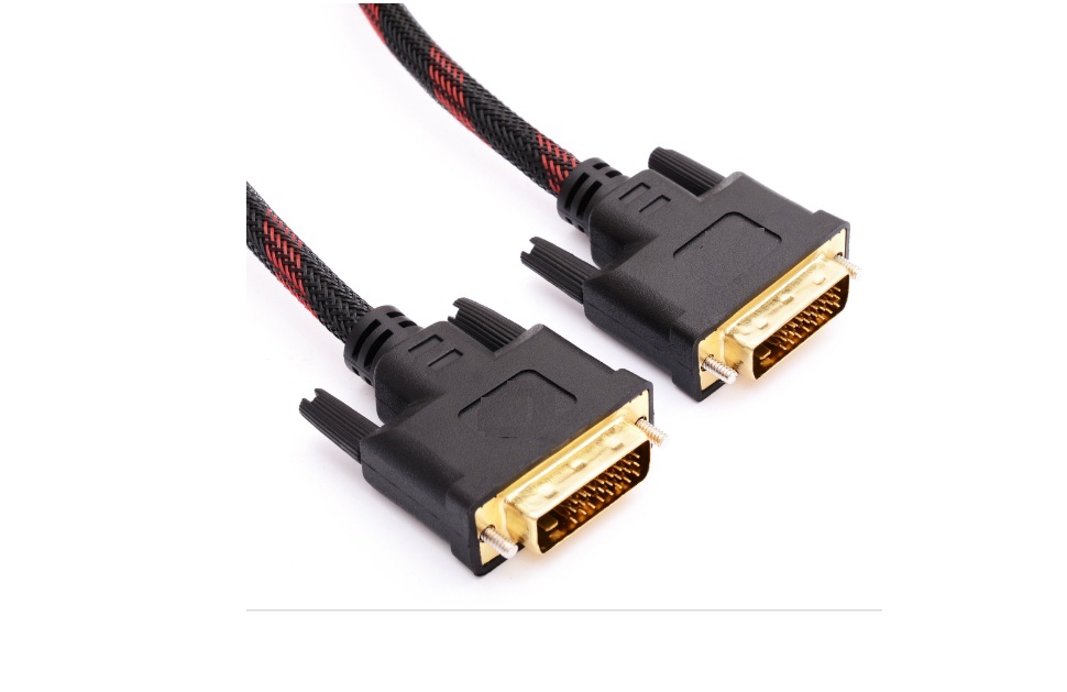 Dây cáp bọc lưới 2 đầu DVI (24+1) 1,5m