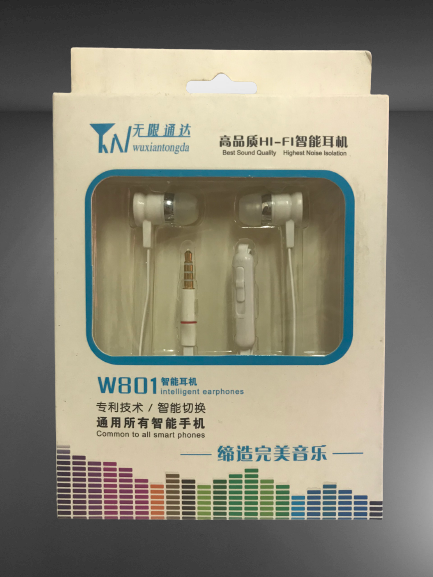 Tai nghe điện thoại có dây W801 jack 3.5 - Tai phone tích hợp micro cao cấp