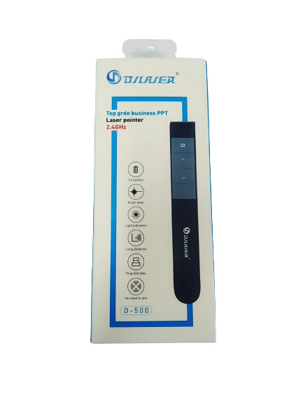 Bút trình chiếu D-500 Hỗ Trợ Giảng Dạy Trình Chiếu Slide Tặng kèm pin