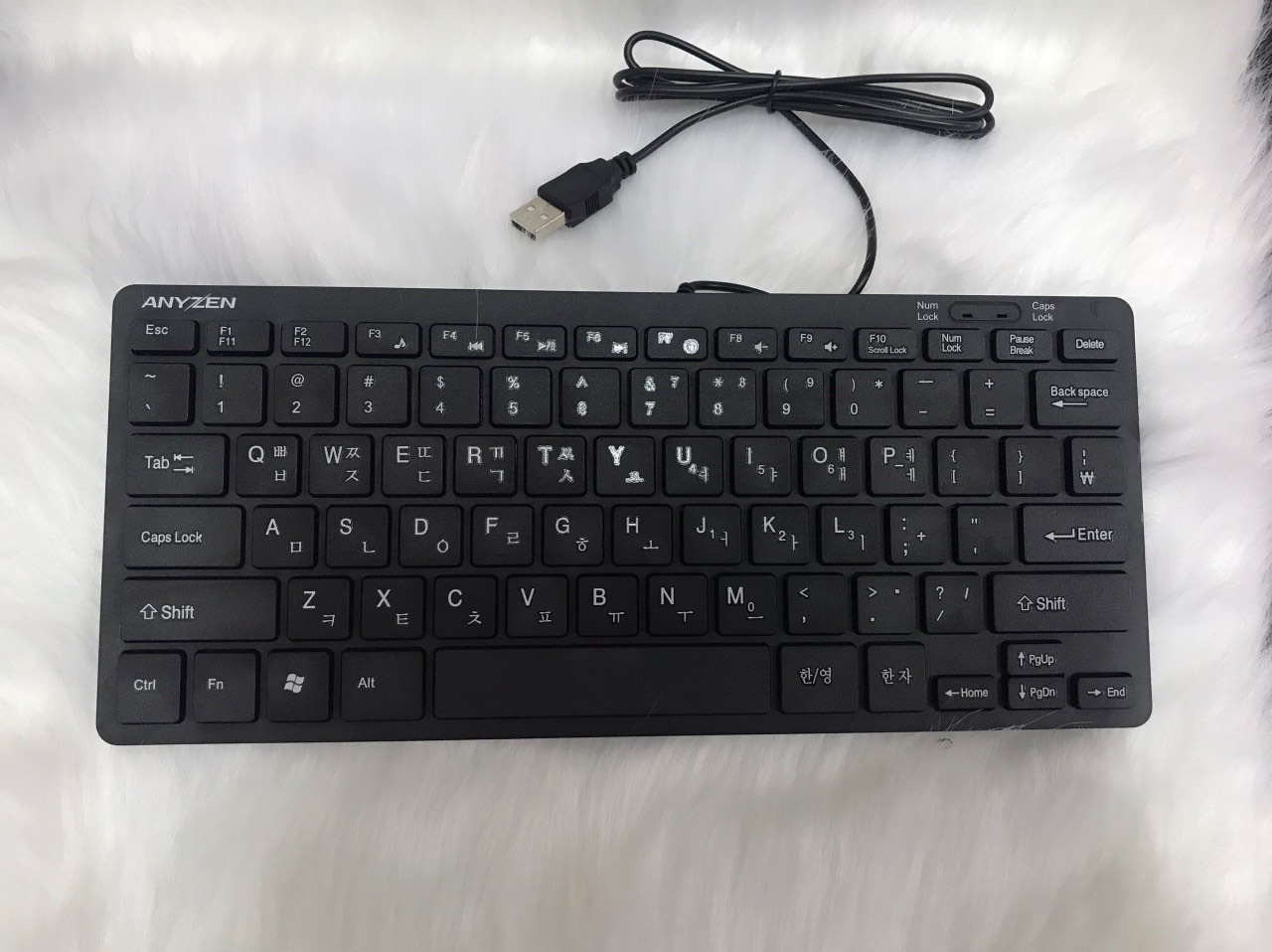 Bàn phím máy tính Mini Anyzen K200 K808 kết nối dây cổng USB