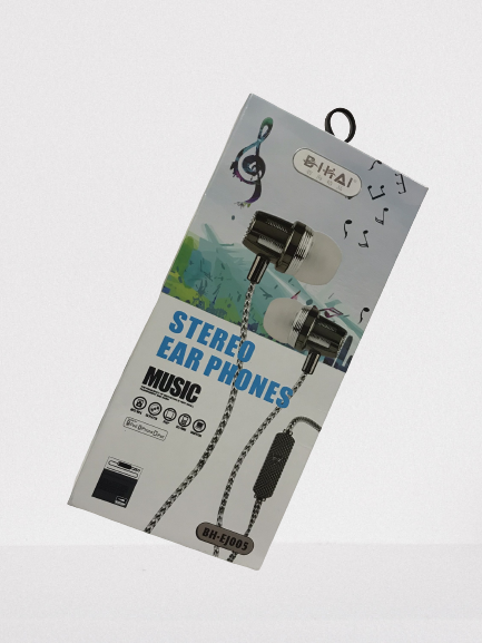 Tai nghe nhét tai cao cấpBIHAI BH EJ-005 cho điện thoại, IPad, PC, Laptop có mic