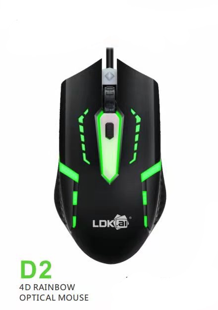 Chuột game thủ click tốt chuyên game 4D  led 7 màu- LDK.AL D2