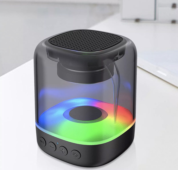 Loa bluetooth E-3052 mini bass mạnh âm thanh vòm 360 độ có LED RGB cho điện thoại máy tính laptop để bàn