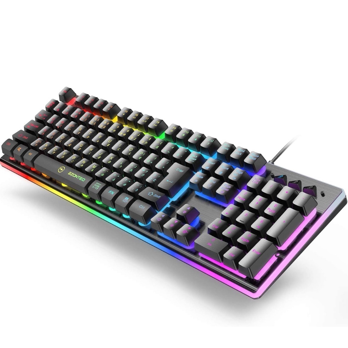 Bàn phím giả cơ WEAVER 020 cho game thủ và văn phòng nền bàn phím màu RGB , Cảm giác cơ học,Chống thấm nước