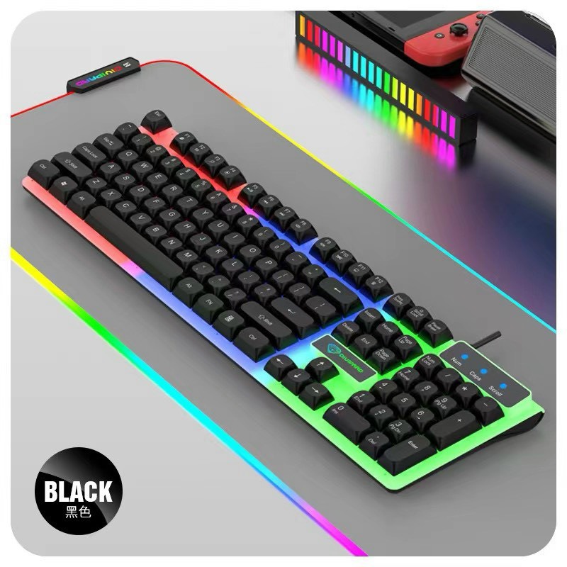 Bàn phím giả cơ K730 có led 7 màu cực đẹp (màu Đen)