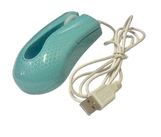 Chuột máy tính có dây văn phòng gaming giá rẻ  DPI 1000, cảm biến quang học độ nét cao -M177 màu xanh