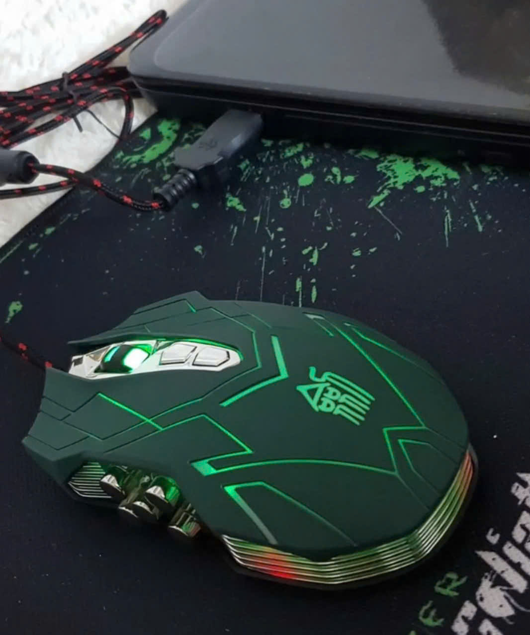 Chuột Máy Tính cao cấp Glore gamming X9 (Màu xanh) chạy mọi địa hình